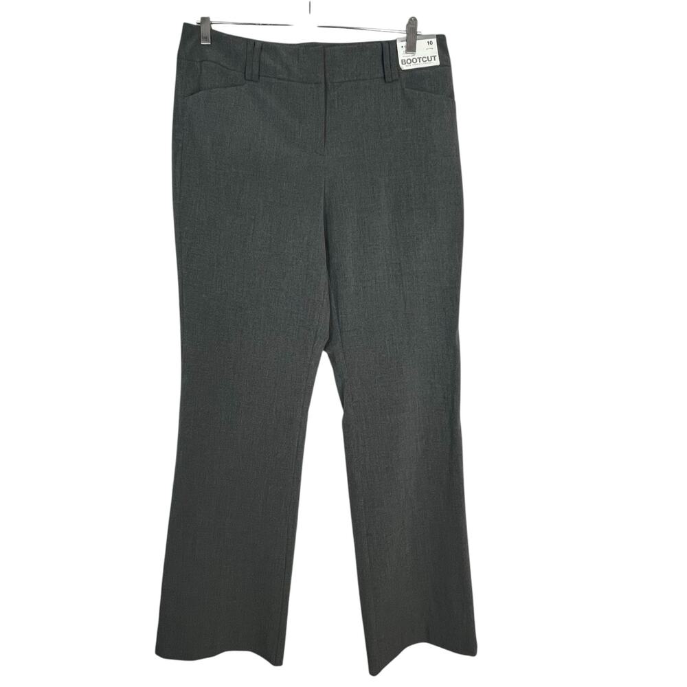 New York & company gray bootcut work pants slacks size 10